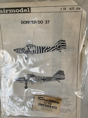 Vintage AirModel DORNIER DO 27 Vacuform VacForm 1/72 Model Kit 128 Sealed