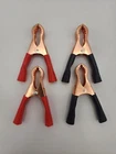 2Pcs 50A Red + Black 3 1/2" Alligator Crocodile Car Battery Test Lead Clips
