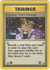 Pokemon Team Rocket Card 76/82 Imposter Oak's Revenge UNLIMITED EDITION~NOT 1ST