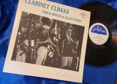 Clarinet Climax ,Chuck Hedges & Allan Vache' , signed ? Autogramm Jazz LP Vinyl