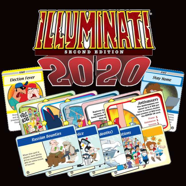 2020 ILLUMINATI PANDEMIC SET Card Game COV1D-19 BLM VACCINES TRUMP
