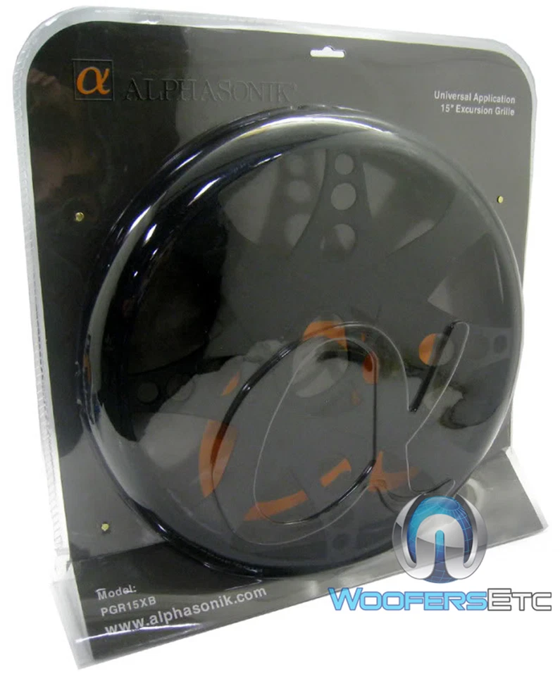 2 ALPHASONIK 15" NEGRO UNIVERSAL PROTECCIÓN SUBWOOFERS ALTAVOCES PARRILLAS CUBIERTAS Foto 4 de 4