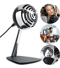 New Sharper Image Studio Quality Usb Collapsible Microphone Pc/mac Compatible