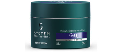Matte Cream Medium Hold Level Cera Mate 80ML System ProfessionaL Men