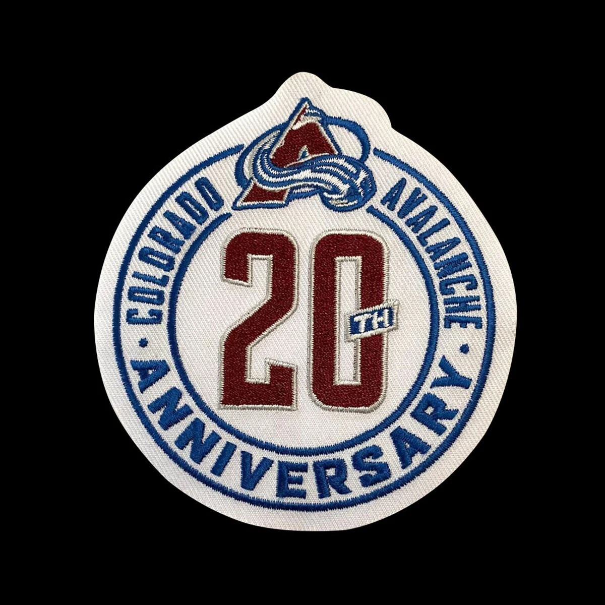 NHL Colorado Avalanche 20th Anniversary Jersey Patch eBay