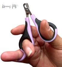 PURPLE Professional Small Pet Nail Clippers EASY GRIP Cat Nail Clipper 