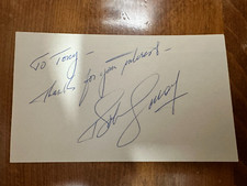Bob Cousy HOF Boston Celtics Autographed 3x5 index card basketball signature