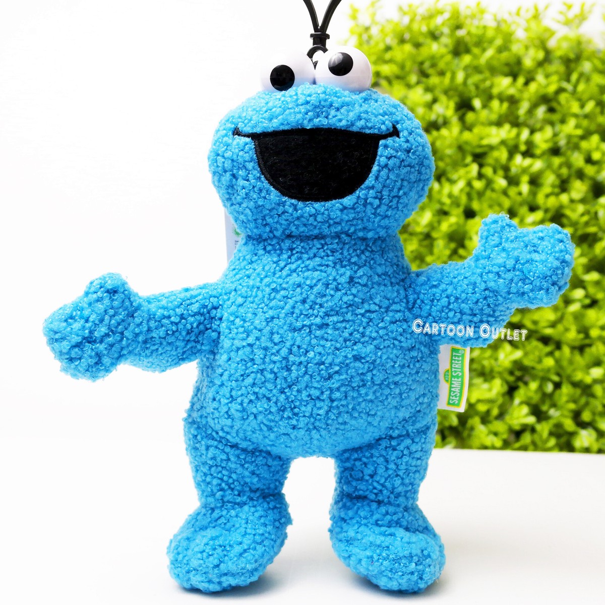 Cookie Monster Plush Doll Key Chain Coin Bag Backpack Clip On