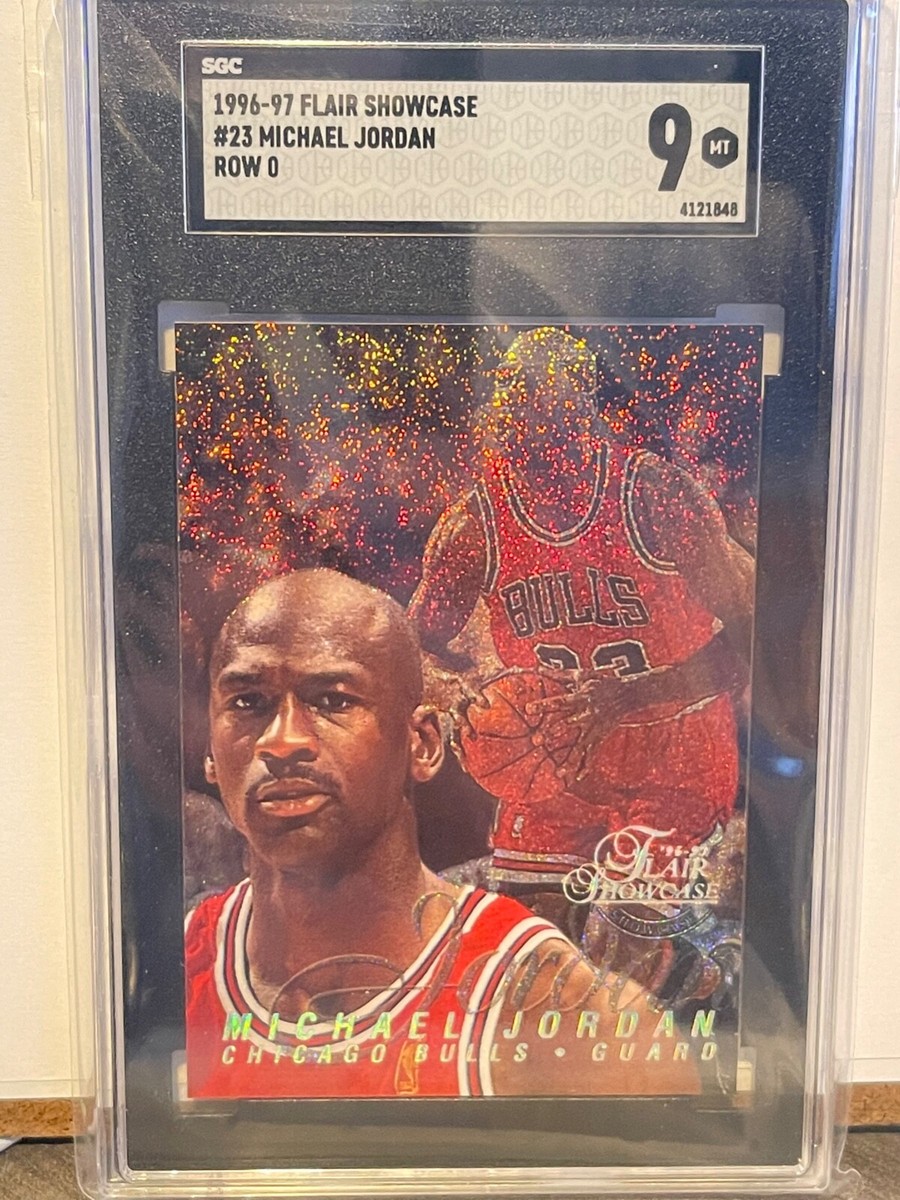 1996 Flair Showcase Michael Jordan Row 0 SGC 9 MINT #23 | eBay