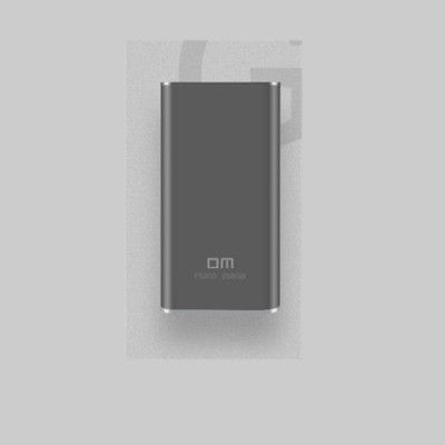 DM FS300 Solid State Drive Portable 256GB High Speed Type C External SSD Gray