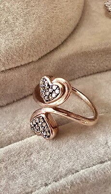Kay Jewelers-fancy brown Diamond Rose Gold/sterling silver heart