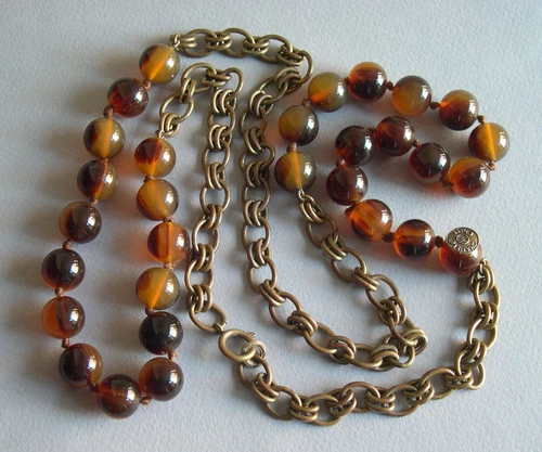 Rare Vintage Chanel 1985 Gripoix Glass Bead Necklace