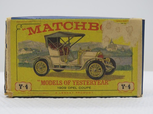 Vintage 1967 Lesney Matchbox Yesteryear Y-4 1909 Opel Coupe w/Original Box - Picture 8 of 14