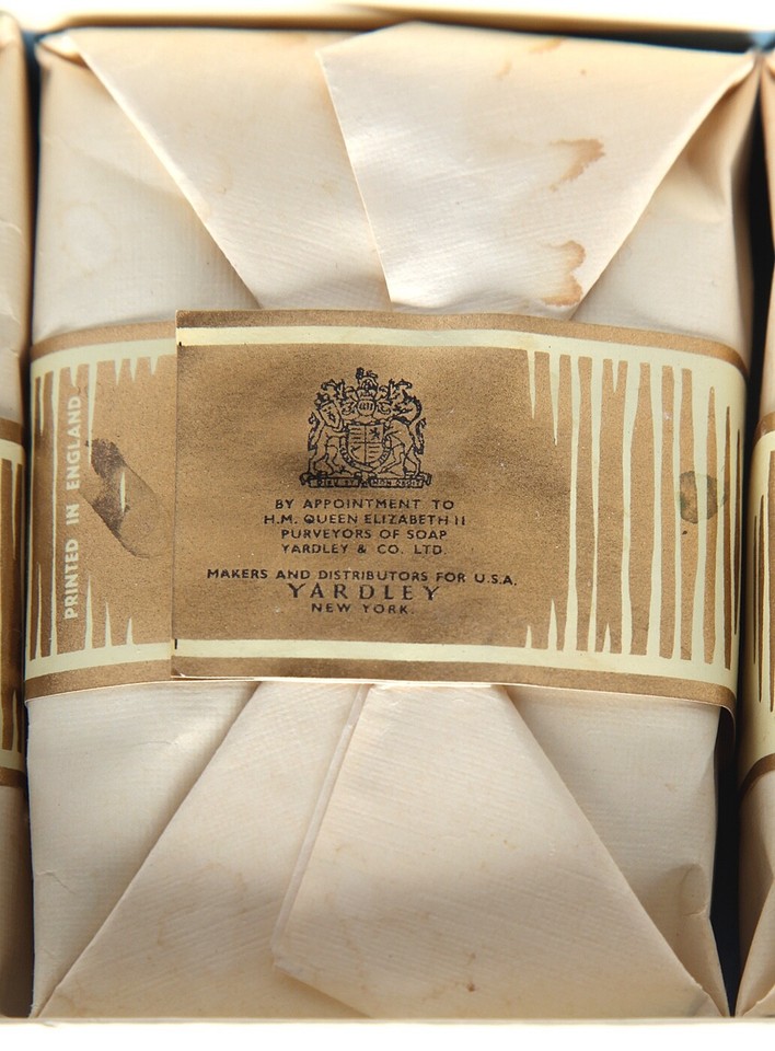 Vintage Yardley English Lavender Guest Soap Vintage Bars SEALED in