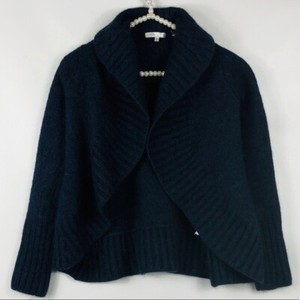 cropped wool alpaca blend cardigan