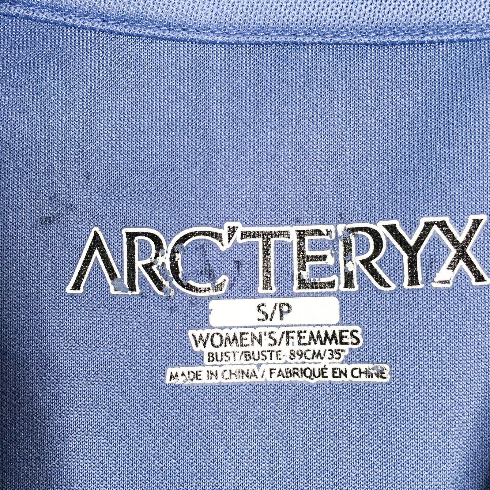 ARC'TERYX Arcteryx Camicia Donna Piccola Blu Fitted Activewear Performance Manica Corta