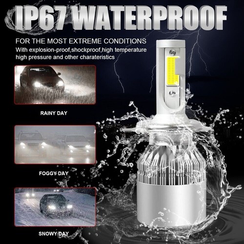 C6 H1/H4/H7/H13/9005/9006/H11/9004/9007/5202 LED Headlight Kit Hi/Low Beam Bulbs - Picture 10 of 12