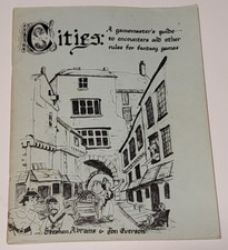 Cities A GMs Guide to Encounters and other Rules RPG Vintage 1979 Stephen Abrams