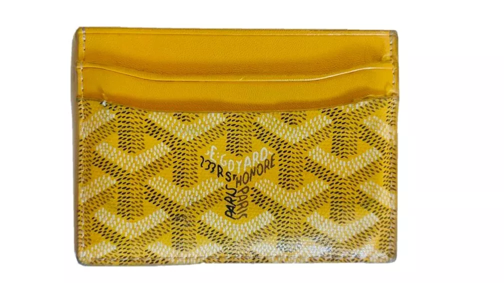 Goyard Saint Sulpice Yellow Card Holder