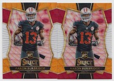Lot(2) Aaron Burbridge 2016 Panini Select Tri-Color #103 Rookie 49ers