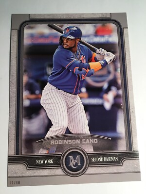 2019 Topps Museum Collection Jumbo 5x7 Robinson Cano Mets 55 06/49