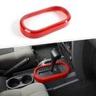 Red Gear Shift Frame Cover Trim Decor For Jeep Wrangler JK 2007-2010 Accessories
