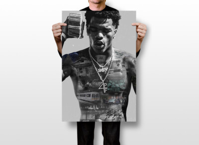 Lil Baby Harder Than Hard Art Wall Indoor Room Outdoor Poster