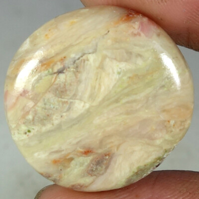 100% Natural Pink Opal Round Cabochon Loose Gemstones 23.00Cts 23x 23x 06mm