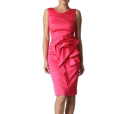 fuschia cocktail dress