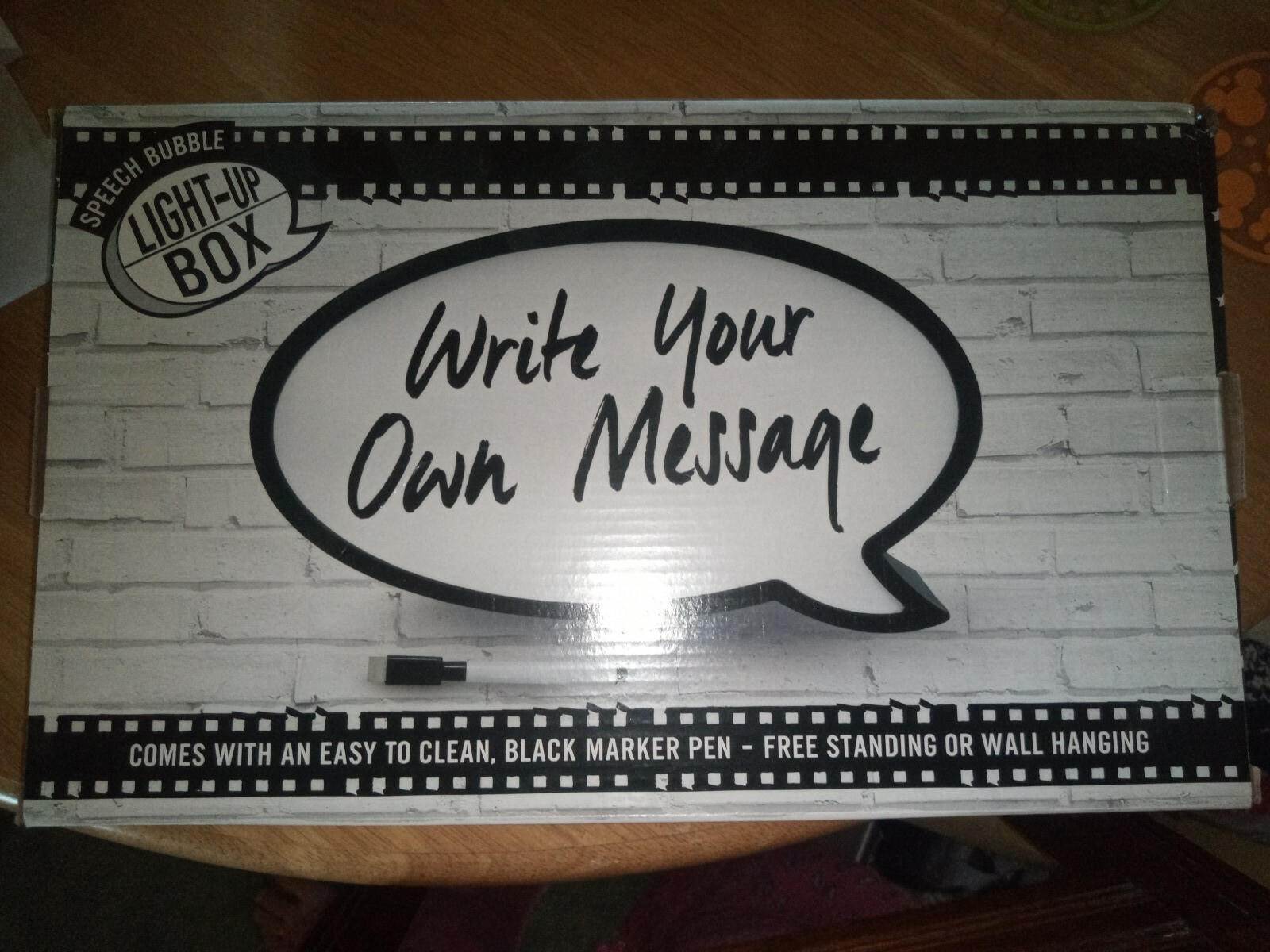 Speech Bubble LED Light Up Message Box Memo Board | eBay UK
