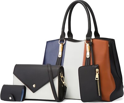 DORRISO modisches 3-teiliges Set Damen Handtaschen elegante Schultertasche Handtasche mit kleinem Ba