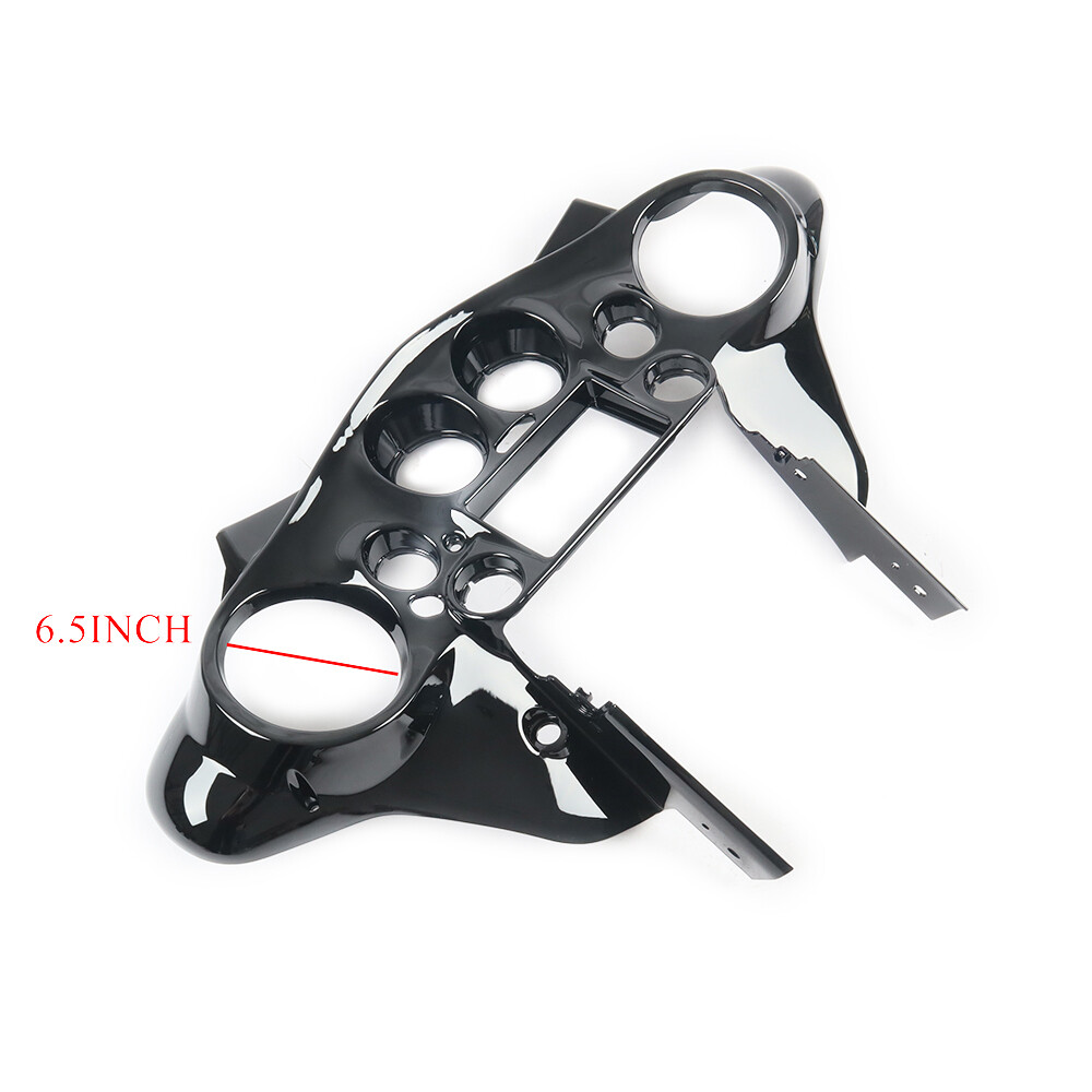 Glossy Black Double DIN Inner ABS Batwing Fairing for Harley