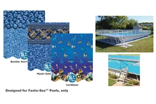 SmartLine 20 x 40' x 4' Flat Bottom Rectangle Liner For Fanta-Sea™ Swimming Pool