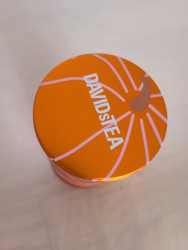 David's Davids Tea Empty Tin Orange Autumn Pumpkin Gourd Collectible DAVIDsTEA - Picture 5 of 7