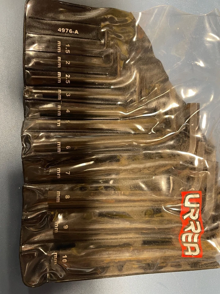 Urrea Hex Key Set 1.5mm to 10mm 4976A (11 piece set) - Image 2 of 3