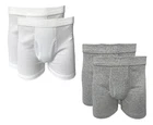 Kumpf men's pants with fly 2 pack white gray size S M L XL 2XL