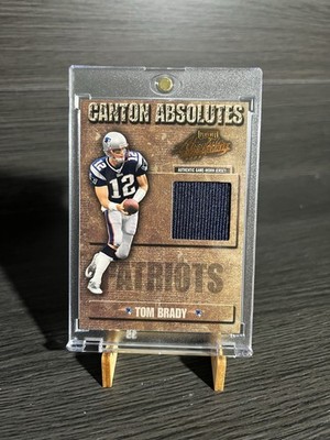 2003 Playoff Absolute Tom Brady JERSEY NUMBER 012/150 GAME USED PATCH 1/1 CANTON