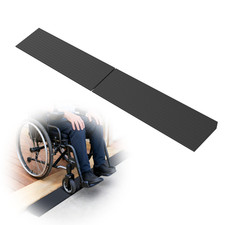 Rise Rubber Threshold Ramps for Doorways, 34" Wide Modular Wheelchair Ramp 2 PCS