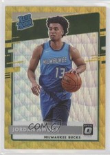 2020-21 Panini Donruss Optic Rated Rookie Gold Wave Prizm Jordan Nwora #189 s1i