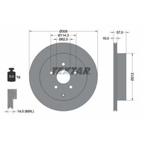 Textar 92222200 Bremsscheibe Hinterachse FüR Suzuki