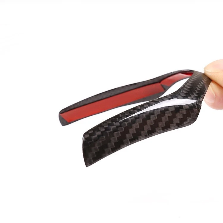 For BMW M3 F80 M4 F82 Real Dry Carbon Fiber Steering Wheel Button Cover Trim - Image 4 of 4