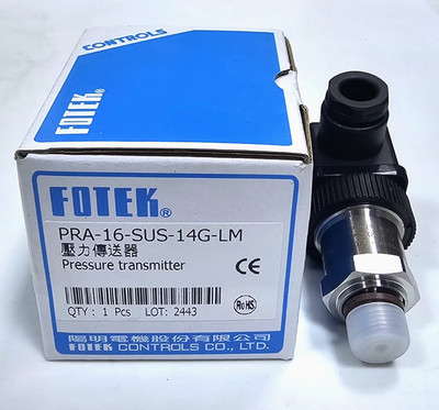 FOTEK PRA-16-SUS-14G-LM Pressure Transmitter   16 BAR, 8~30VDC, 4-20 mA