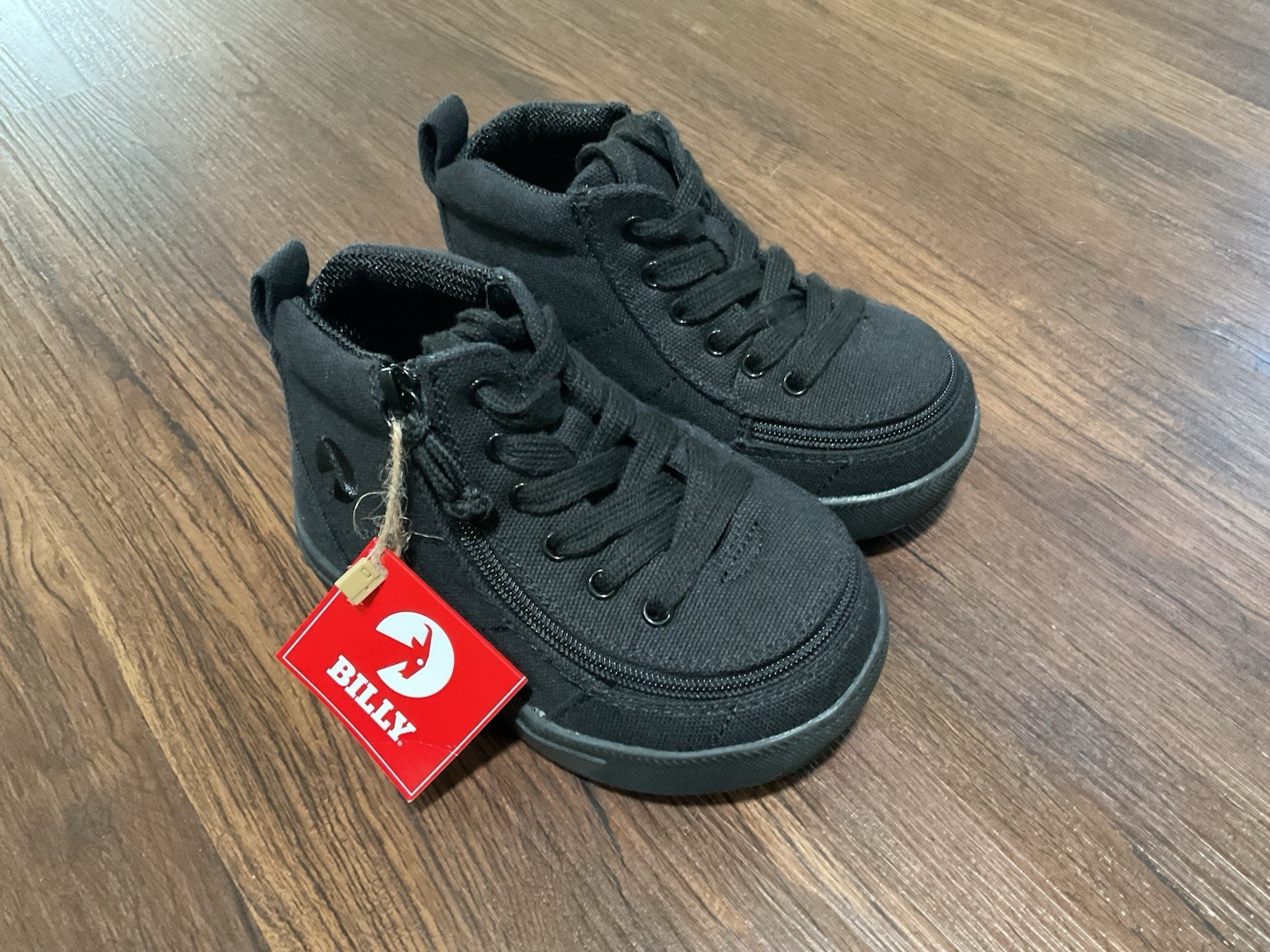 SAOLA Scarpe da ginnastica Billy MDR alte giovani taglia 8 triple nere con zip comode