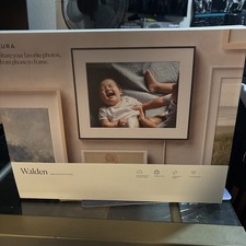 Aura Walden 15" Digital WiFi Picture Frame Matted Ink AF110-MBLK / Factory Seal