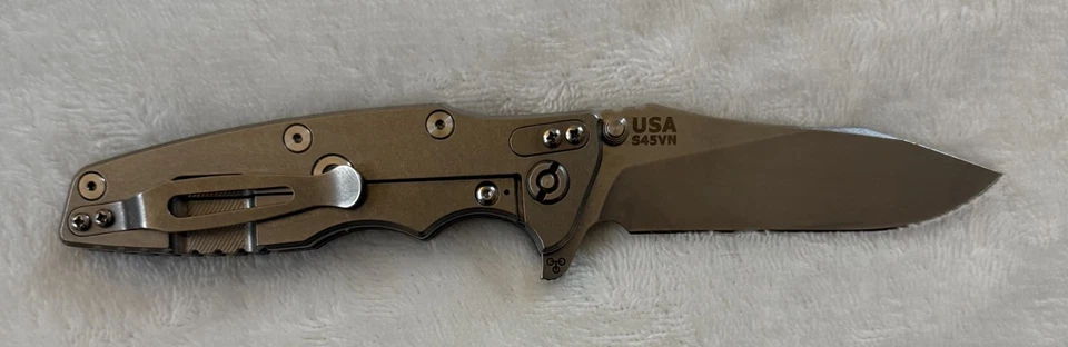 Rick Hinderer Knives Eklipse 3.5" - Hollow Ground Slicer Blade / CPM-S45VN Steel - Image 2 of 4