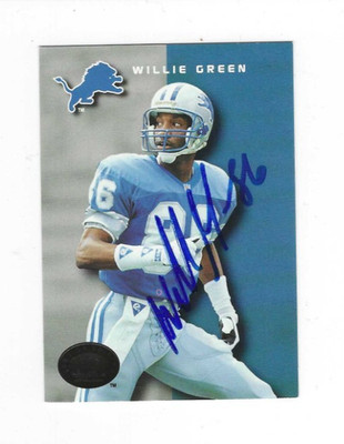 Autographed Signed WILLIE GREEN Detroit Lions 1993 SkyBox Card #174 w/COA