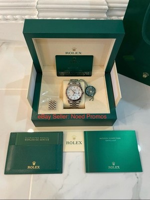 Rolex Datejust 41 Mother of Pearl Diamond Fluted Jubilee m126334-0020 Box&Papers