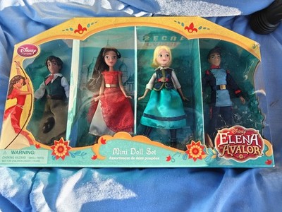 New Disney Store Elena of Avalor Mini Doll Set 5'' Elena, Mateo, Naomi, Gabs