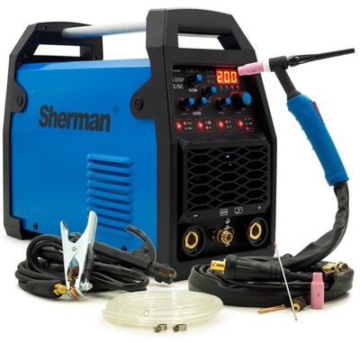 Sherman   WIG Schweißgerät 200A AC/DC Inverter Puls HF Alu Schweißmaschine MMA