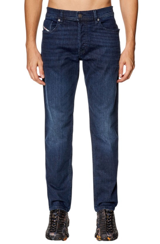 DIESEL 2023 D-Finitive 0CNAA Men Jeans W32/L34 Blue Faded Regular Tapered RRP150